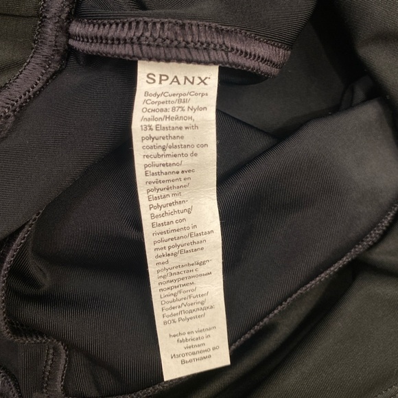 Spanx Faux Leather Leggings black size L NWOT - Picture 8 of 8